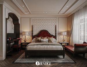 Thiet Ke Biet Thu Indochine Villa London Noi That Tang 2 Phong Ngu 2 1