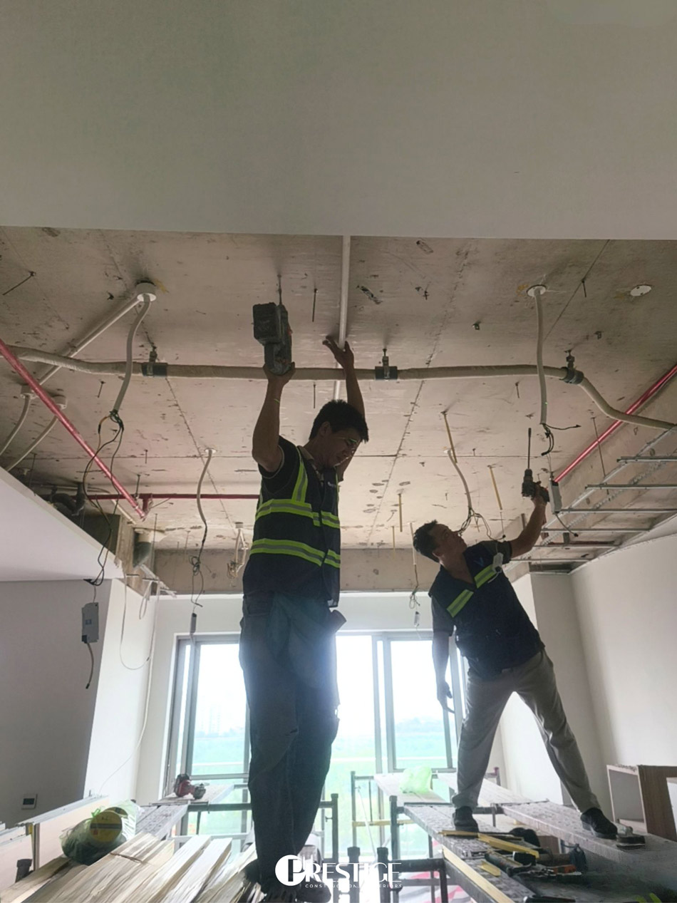 Thi Công Hoàn Thiện Căn Hộ Modern - The Horizon, Phú Mỹ Hưng 2 Thi Công Điện Nước Mep