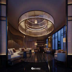 Thiết Kế Nhà Hàng Nhật Kết Hợp Nhà Ở - Hồng Hạc City 12 Không Gian Tầng 1 Đón Tiếp Khách