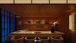 Thiết Kế Nhà Hàng Nhật Kết Hợp Nhà Ở - Hồng Hạc City 21 Không Gian Nhà Hàng Nhật Tầng 2
