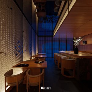 Thiết Kế Nhà Hàng Nhật Kết Hợp Nhà Ở - Hồng Hạc City 22 Không Gian Nhà Hàng Nhật Tầng 2