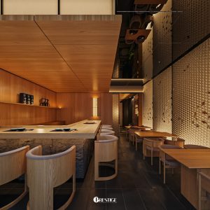 Thiết Kế Nhà Hàng Nhật Kết Hợp Nhà Ở - Hồng Hạc City 26 Không Gian Nhà Hàng Nhật Tầng 2