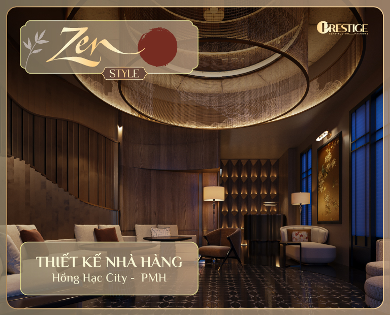 Thiết Kế Nhà Hàng Nhật Kết Hợp Nhà Ở – Hồng Hạc City